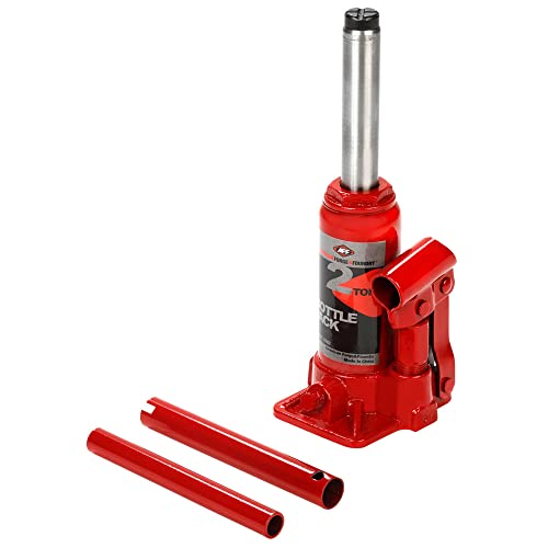 AFF Heavy Duty 2 Ton Bottle Jack, Manual, Machine Hardened Steel Saddles, Centered Pumps and Rams, 3502 - size: 2 Ton Capacity, style: Heavy Duty