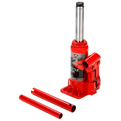 AFF Heavy Duty 2 Ton Bottle Jack, Manual, Machine Hardened Steel Saddles, Centered Pumps and Rams, 3502 - size: 2 Ton Capacity, style: Heavy Duty