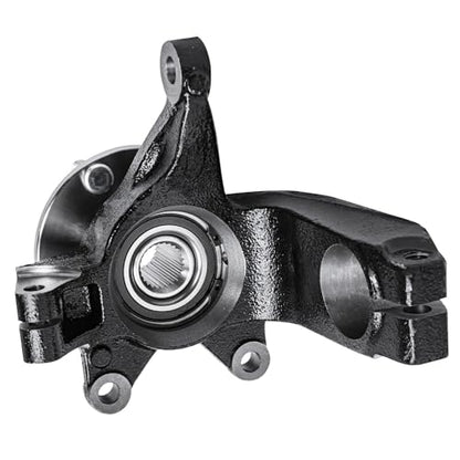 Detroit Axle - Front 4pc Steering Knuckles CV Axles for 06-11 Ford Focus, 2 CV Axles 2 Steering Knuckles & Wheel Bearing Hubs 2006 2007 2008 2009 2010 2011 [Auto Trans.] Replacement - size: 4UX47689/Kit