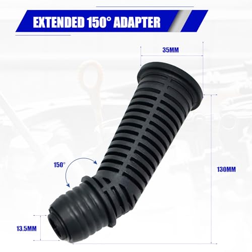 Engine Oil Funnel Compatible with Honda, Acura Vehicles | Spill-Free Hands-Free, with Extended Adapter for Limited Space, Fast & Easy Oil Change