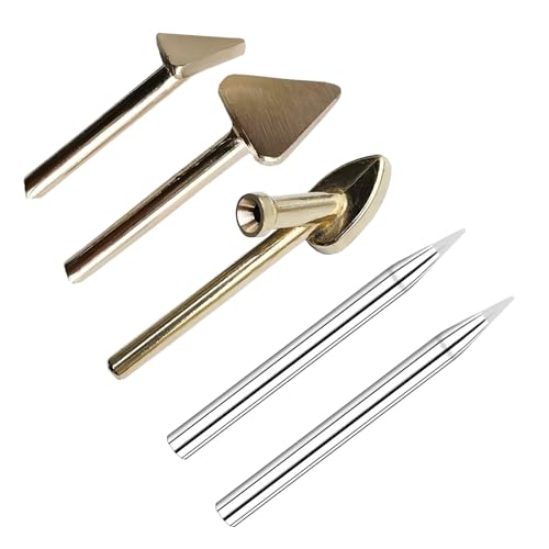 5PCS Plastic Welding Tips, Various Shapes Soldering Iron Gun Tips for Plastic Welder, Car Bumper, Fuel Tank, Kayak Dashboard Repair Kit