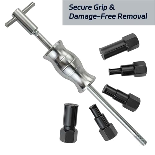 12pcs Blind Hole Collet Bearing Puller Set,8-32mm Inner Bearing Extractor with Slide Hammer Internal Bearing Extractor Puller Kit for Motorcycles, ATVs, and Scooters etc