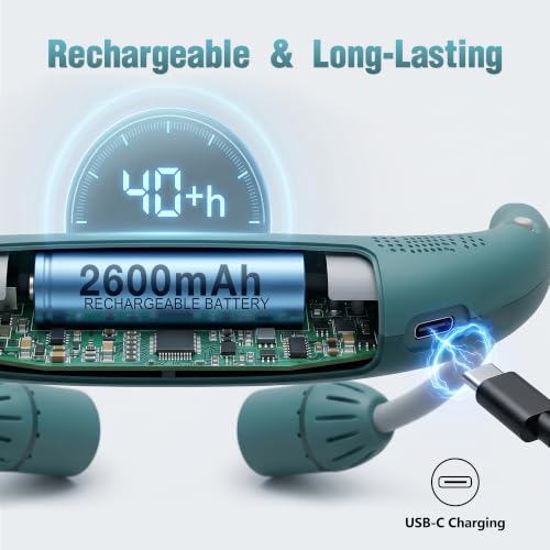 LED Neck Light with Bluetooth Speaker,Bendable Book Light 2600mAh | Reading Light,5.7oz adjustable angle,5 modes 80H+,500 lumens rechargeable,for camping hiking Knitting reading repairing,Blue - color: Cyan