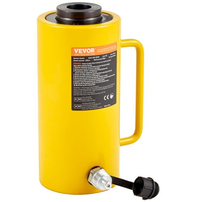 VEVOR Hydraulic Cylinder Jack 30Ton, Solid Ram Hydraulic Cylinder 4Inch, Stroke Single Acting Hydraulic Cylinder, w/Quick Connector Portable Hydraulic Solid Jack Industrial Lifting Jack Ram - size: 30T 4Inch