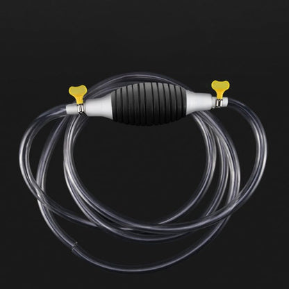 Portable Straw Pump 1pc - 39.37 Inch Flexible PVC Hose with Safety Pad & 2 Clamps, Ideal for Transferring Gas, Oil, Water & Fuel, Manual Siphon Pump for Automotive & Household Use