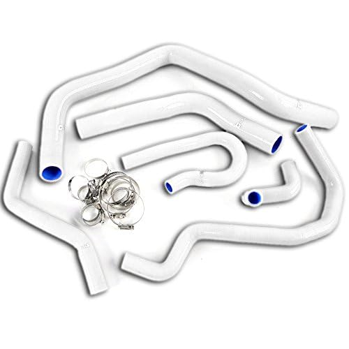 G-PLUS Silicone Radiator Coolant Hose Pipe Kit White | Compatible with Honda Civic Type-R EK/EG B16A/B18C/B20B 1992-2000 - color: White