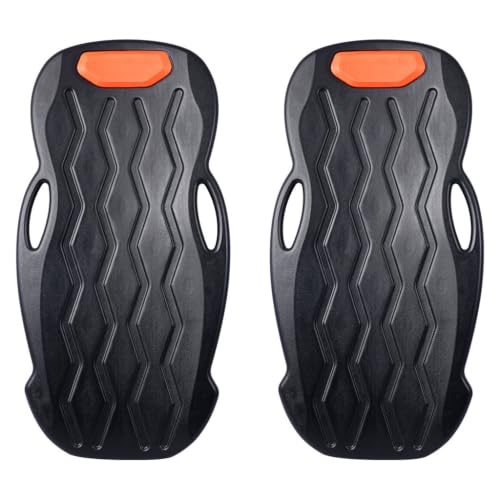 Mechanic Creeper, 42 Inch HDPE Rolling Garage Creeper with Padded Headrest, 330 LBS Capacity Low Profile Automotive Creeper with 6 Swivel Casters and Tool Trays,2pcs - color: 2pcs