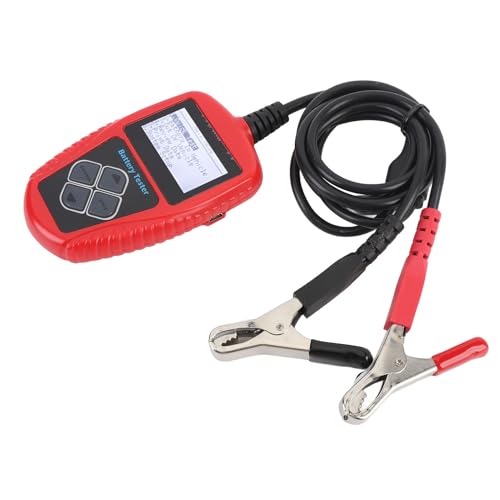 12V Car Battery Tester CCA 100 to 2000 220AH Digital Automotive Load Tester Battery Analyzer Cranking Charging Test Tool with Wide CCA Range and Multifunctional Diagnostics for