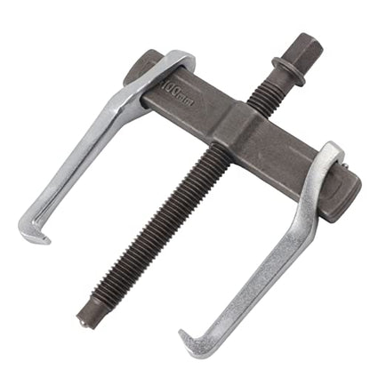 Two Jaw Bearing Puller Remover, Solid Carbon Steel 2 Claw Gears Puller for Removal of Pulley Flywheel Bearing, Adjustable Two Jaw Pilot Bearing Gear Puller Removal - size: 4 Inches