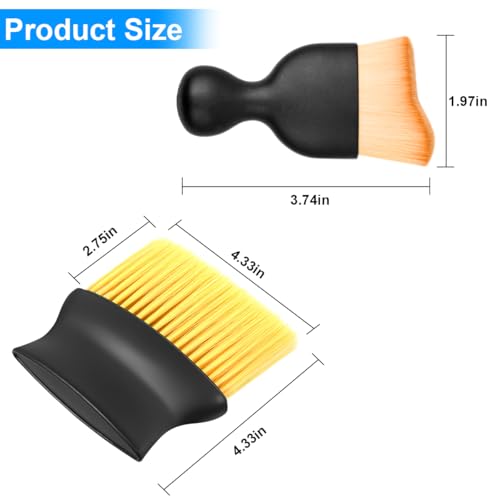 Car Interior Dust Brush Set, Soft Vehicle Bristles Detailing Brush Dusting Tool, Auto Cleaning Brushes Duster Accessories for Dashboard Air Conditioner Vents, Universal for Most Cars