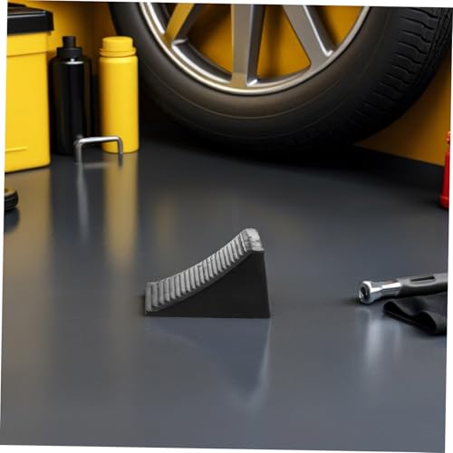 Set of 2 Heavy Duty Wheel Chocks Stabilizers for Rv Trailer Car Truck Rubber Wheel Locks Rope
