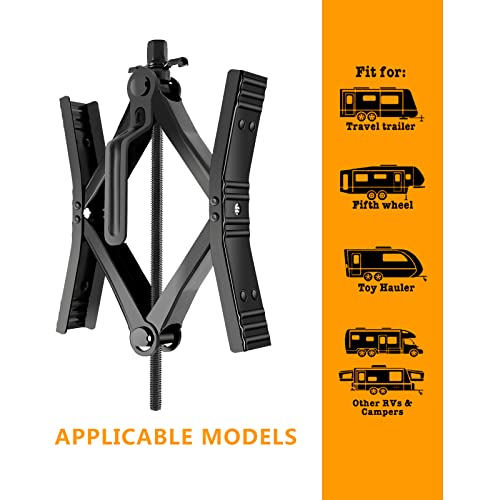 Proud Panda Small Camper Wheel Chock Shaped RV Stabilizer for Travel Trailer,Anti-Move Tire Wheel Chock with Accessories-Pair,Heavy Duty Truck RV Tire Scissor Locking X Chock,Fit for 2” to 10” - size: Tire Spacing:2in-10in