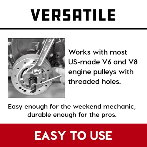Powerbuilt Harmonic Balancer Puller & Installer, Specialty Tools Car Engine & Vehicle Drive Train, Crankshaft, Pulleys, and Gears 40 Piece - 647758 - style: 40 Piece