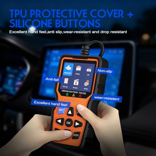 RDOVBIM OBD2 Car Diagnostic Tool for Honda Odyssey, Check Engine Fault Code Reader Bluetooth 5.1 Scanner, Full System ABS SRS TPMS Detector, Works with iOS & Android Devices