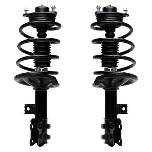 Detroit Axle - Front Struts w/Coil Spring Rear Shock Absorbers Replacement for 2010-2013 Kia Forte Koup Forte5 - size: 4AQ47039/Shock Kit