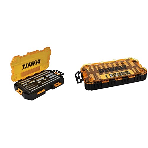 DEWALT Accessory Socket Set, 15-Piece (DWMT73807) & Deep Socket Set, 20-Piece, 3/8" Drive Metric/SAE (DWMT73812)