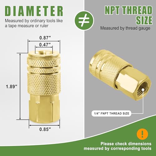 Air Coupler & Plug Kit,45 Pcs 1/4" NPT Air Tool Fittings Set,Quick Connect Air Hose Fittings Air Compressor Accessories