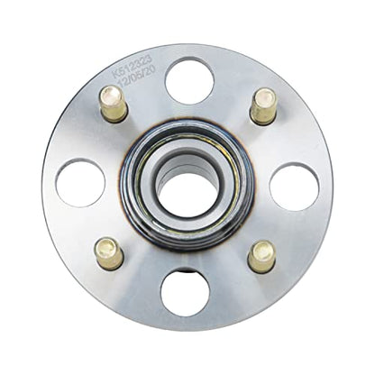 Detroit Axle - Rear 2pc Wheel Bearing Hubs for 07-13 Honda Fit, 10-14 Insight, 2 Wheel Bearing & Hubs Assembly 2011 2012 2013 Replacement Bearing Hubs - style: 512323DA x2/Pair