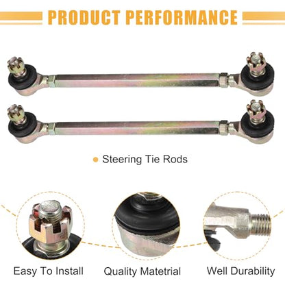 ACROPIX 19cm 7.48" Steering Tie Rod End Tie Rod Link Fit for 50cc 70cc 90cc 110cc 125cc 150cc ATV Quad Four Wheeler with Ball Joint Accessories - Pack of 2 - size: 190mm