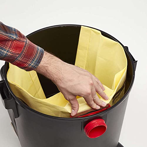CRAFTSMAN CMXZVBE38769 15-22 Gal. Wet Dry Shop Vacuum Dust Collection Bags | For Fine Dust, Fits Most 15 to 22 Gallon Shop Vacuums, Collects Dry Fine Debris, Reduces Cleanup Time, 2-Pack - style: 15-22 Gallon Fine Dust