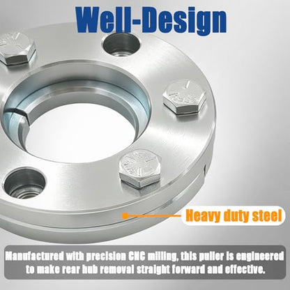 Rear Drum Hub Puller Compatible with 1928-1948 Early Ford Flathead V8 & Model A 28 29 30 32 34 35 36 38 40 47 48