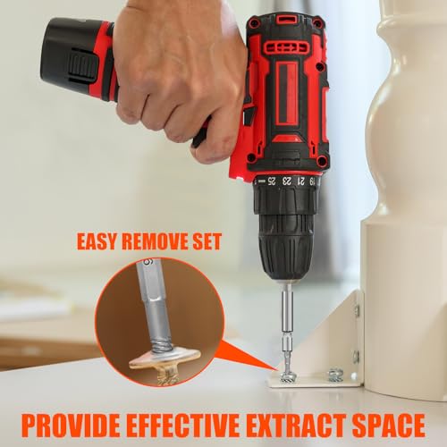 Coobeast 41Pcs Bolt Extractor Kit and Small Screw Extractor Set, Ez Out Bolt Extractor Tool with 5Pcs Compatible Adapter for Stripped Screw, Broken Nut and Damaged Bolt Remove - size: 41 PCS
