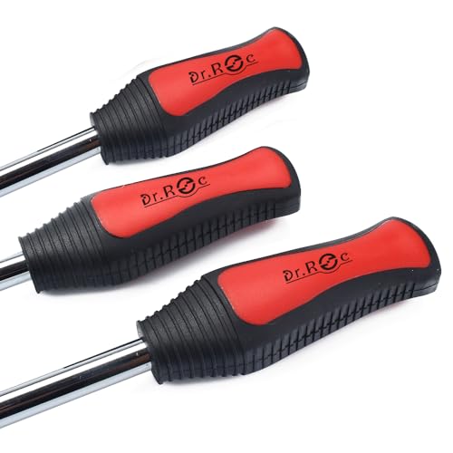 Dr.Roc Tire Spoon Lever Dirt Bike Lawn Mower Motorcycle Tire Changing Tools with 60 PCS Valve Stems Puller Tools Set