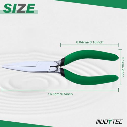 6Inch Diagonal Cutting Pliers Wire Cutters with Wire Stripping | Holes Wire Stripper Wire Nippers Flush Cutters Cable Cutters Side Cutters Wire Snips for Cutting Floral Wires Electric Wires - style: Flat Nose Pliers with Serrated Jaw