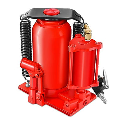 ‎DNA Motoring Air Hydraulic Bottle Jack - 20 Ton (40,000 lbs) Capacity, Manual Handle and Air Pump for Car Pickup Truck RV Auto Repair,TOOLS-00323 - color: red-black, style: 20 ton