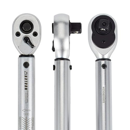 1/4 Inch Drive Click Torque Wrench, 20-240 in-lb (2.3-27 Nm) Micro-Adjustable Dual Scales, 72-Tooth Reversible Ratchet, ±2% Accuracy, Storage Case - size: 1/4" Drive