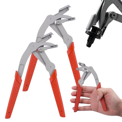 Automotive Clip Removal Tool & Trim Removal Pliers with Non-Slip Grip,Multi-Functional Car Clip Pliers Tool for Door Panels, Trim Clips, Rivets & Interior Panels Without Damage (2 Pack) - color: 2 Pack