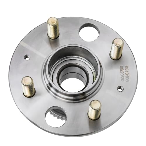 Detroit Axle - 2pc Rear Wheel Bearing and Hubs Assembly with ABS Ring & 4-Lug for Honda Civic 1992-1995/1999-2000, Civic del Sol 1995-1997, Acura Integra 1990-2001, 4-Wheel ABS - style: 513105-DA x2/Pair
