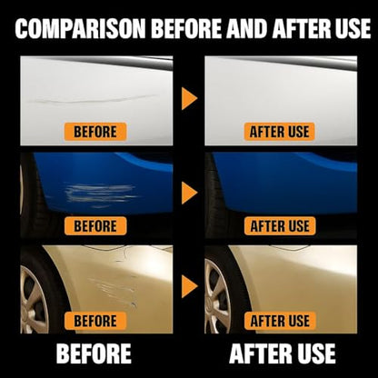 Car Scratch Removal Wax Kit - Polishing Cream with Towel & Sponge | Automotive Paint Scratch Remover & Swirl Repair | Restores Shine, Removes Marks, Protects Paint | Safe for All Car Colors