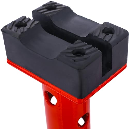 Gecheer 3 Ton Jack Stands Pair – 6000 lb Capacity Adjustable Axle Stands with 6 Height Settings, Rust-Resistant Anodized Posts and Powder-Coated Base