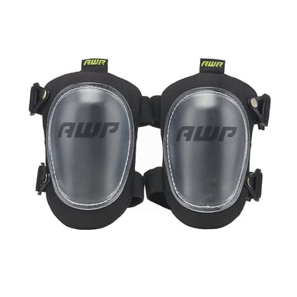 AWP Hard Shell Construction Knee Pads | All-Day Comfort Knee Pads with Molded Cap Design for Swiveling | One Size - size: 1 Pair, style: Hard Shell Knee Pads