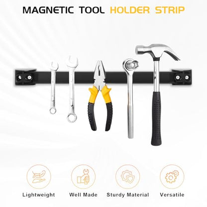 DGSL Magnetic Tool Holder Strip 5 Pack, 24 In Heavy Duty Tool Organizer Magnetic Strip, Tool Magnet Bar For Garage Tool Organization - size: 24 In x 5
