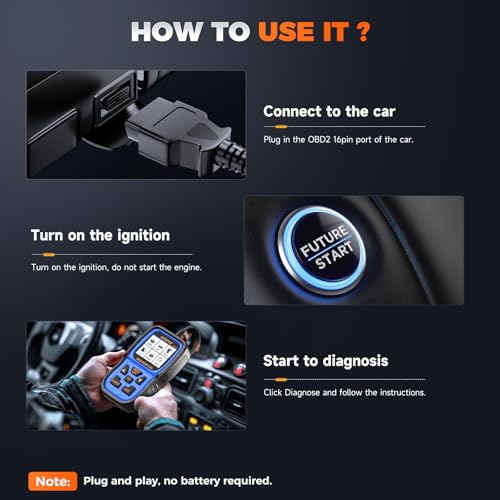 AUTOPHIX OM126P+ OBD2 Scanner, Check Engine Light Code Reader, Car Code Scanner for Automotive Diagnostic, Read & Clear Fault Code, Pass Smog Test, Live Data, for All US Cars After 1996 - color: Blue