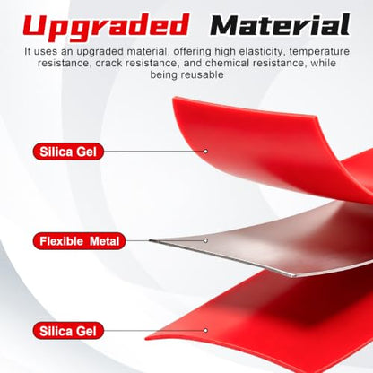 JUSTTOP Flexible Oil Funnel,Reused Flexible Foldable Oil Drain Funnel,Form a Funnel Flexible Draining Tool for Most Cars, Trucks, Motorcycles,Soft Silicone Material,Easy to Clean(Red) - size: Silicone-Red