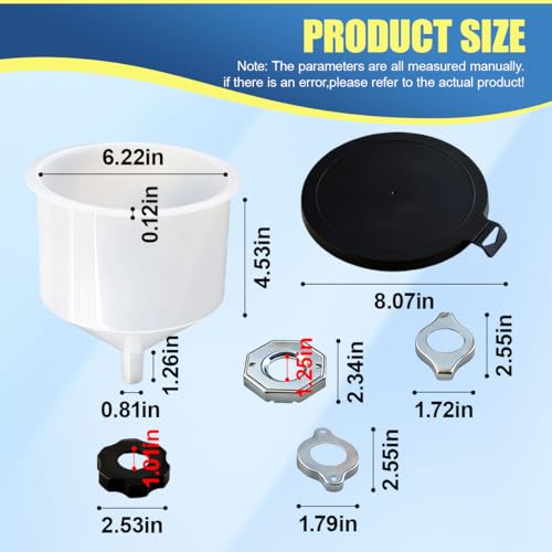 No-Spill Coolant Funnel Kit, Spill-Proof Auto Radiator Fill Funnel Kit, Car Fluid & Oil Funnels Flush Tool with Adapters, Vehicle Funnels Bleeder Accessories (15PCS) - color: 15PCS