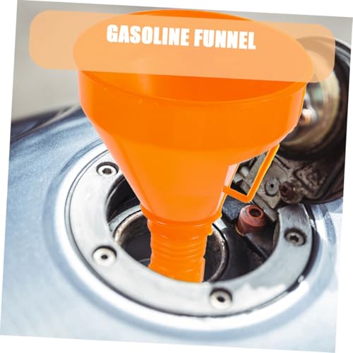 Automotive Funnel Set 4pcs Oil Funnel Kit Straight Elbow Pipe No Spill Sturdy Plastic Essential for Roadside Assistance
