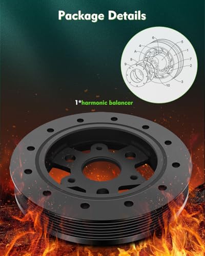 SCITOO Harmonic Balancer 24504609 309-00485 Crankshaft Belt Drive Pulley 1994-2005 for Buick Century 1994-1996 for Buick Regal 2002-2005 for Buick Rendezvous 1994-1998 for Buick Skylark