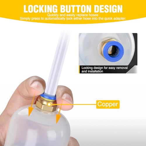 GOOACC Oil Extractor Pump, 500CC Fluid Extractor Automotive Manual Fuel Suction & Filler Pump with Extension Hose Syringe Vacuum Pump, Brake Fluid Extractor for Oil Change Extraction Transfer (500ml) - size: 500CC Manual