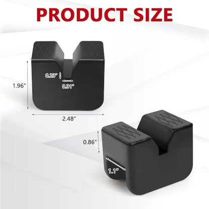 4PCS Car Jack Stand Pads, 3 Ton Rubber Jack Pad Adapter for Jack Stands, Universal Rubber Slotted Frame Rail Pinch Welds Protector, Heavy Duty Jack Pad Car Accessories