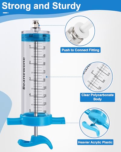 Tubeless Sealant Injector, 150ml Tire Sealant Injector for Stans Tubeless Sealant and Other NoTubes Tubeless Tire Sealant, and a Valve Core Remover Tool is Included Gratuitously