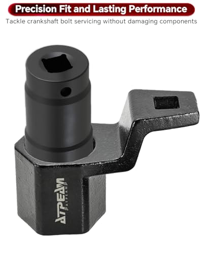 ATPEAM Crank Arm Removal Tool Crank Arm Tool for 1/2" Drive for Honda and Acura Engines (19mm Socket & 50mm Pulley Wrench) - size: 19mm Socket & 50mm Pulley Wrench