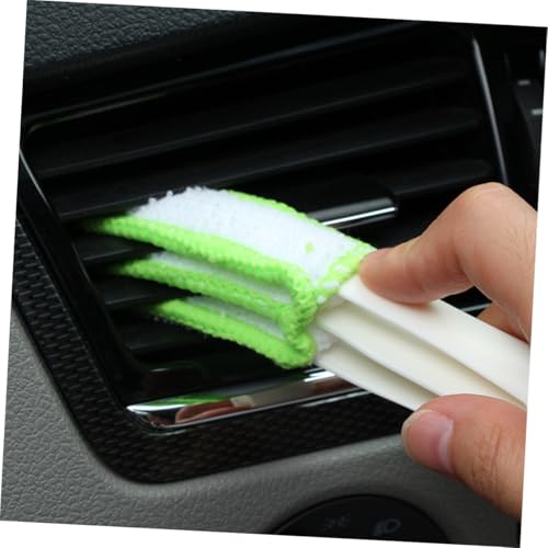 Ipetboom 3pcs Double-Ended Air Vent Cleaning Brush Set Car Air Conditioner Cleaner Mini Duster for Interior Detailing and Dashboard Dusting Tools