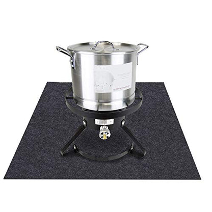 Turkey Fryer Mat,for Floor Surface/Absorbent mat Lightweight Washable Floor Mat to Protect Decks and Patios from Grease Splatter,Against Damage and Oil Stains or Grease Spills，Back Non-Slip (36”×30“) - size: 36”×30“