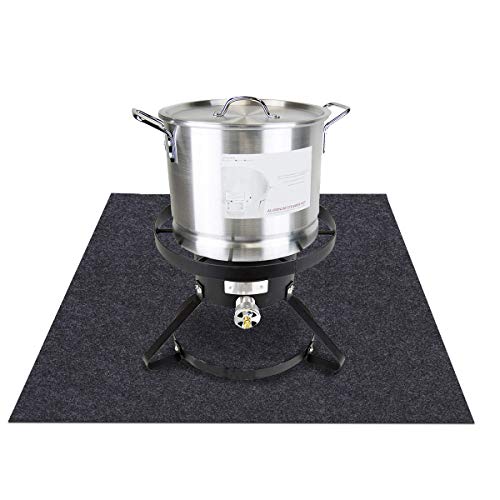 Turkey Fryer Mat,for Floor Surface/Absorbent mat Lightweight Washable Floor Mat to Protect Decks and Patios from Grease Splatter,Against Damage and Oil Stains or Grease Spills，Back Non-Slip (36”×30“) - size: 36”×30“