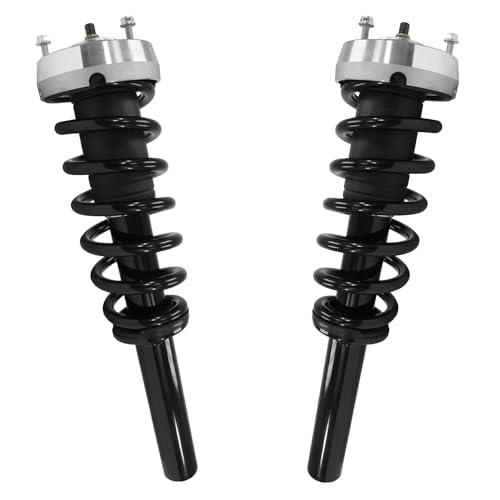 Detroit Axle - AWD Front Struts for 2007-2013 BMW X5 2008-2014 X6 [Excludes Air Suspension], 2009 2010 2011 2012 2013 Struts with Coil Spring Assembly Replacement Suspension - size: 11425_11426/Pair