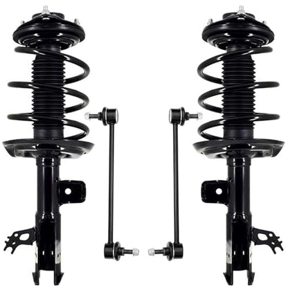 Detroit Axle - Front Struts Kit for Toyota 2019-2022 Avalon 2018-2023 Camry, 2 Struts with Coil Spring Assembly 2 Sway Bar End Links Replacement Suspension Kit - size: 4QS501874/Sway Kit